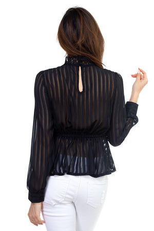Shadow Stripe Embroidered Shirt